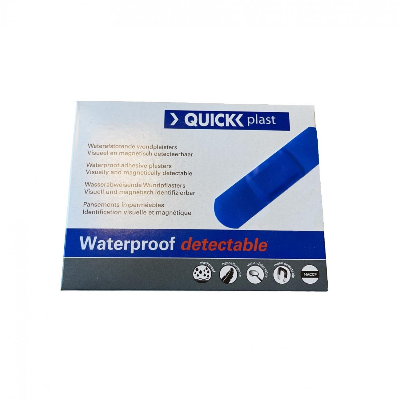 QuickPlast WaterResistant Pleisters Detecteerbaar 19 X 72 Mm