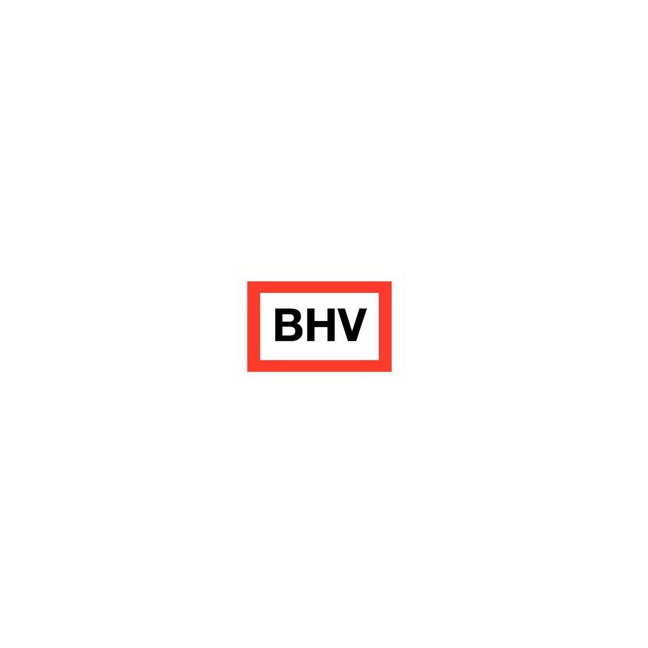 Pictogram Sticker BHV 200x150mm