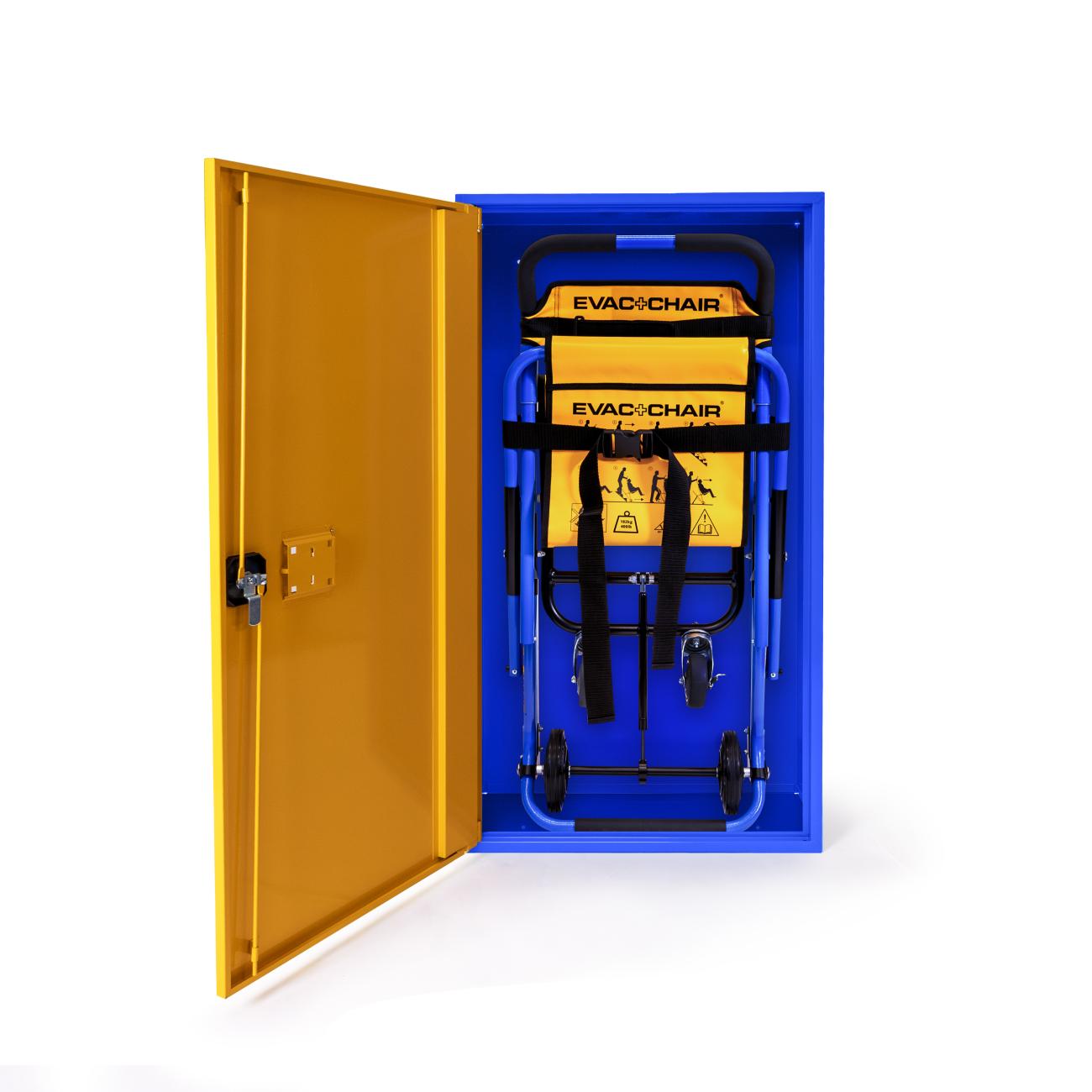 q-008-quick-bhv-evac-chair-blauw-geel-65x125x32-open